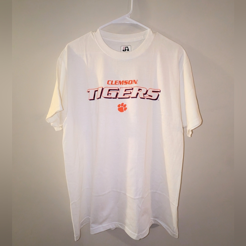 J America Sportswear Clemson Tigers T Shirt Women's Size Large 100% Cotton